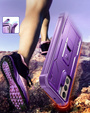 Броньований чохол для Samsung Galaxy S22, Dexnor Full Body, фіолетовий