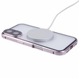 Магнитный чехол с двойным стеклом MagSafe для iPhone 16, розовый rose gold