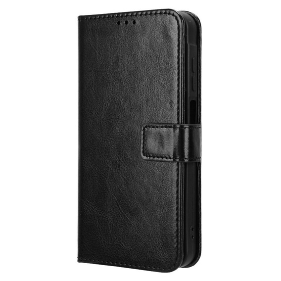 Откидной чехол для Samsung Galaxy M55 5G, Crazy Horse Wallet, чёрный