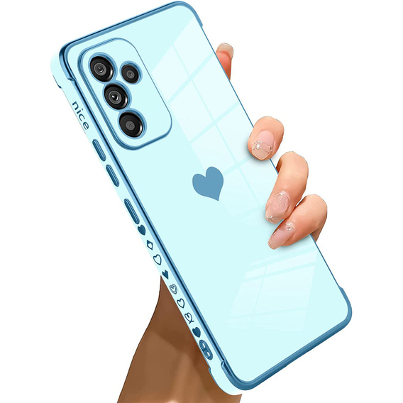 Чехол до Samsung Galaxy A34 5G, Electro heart, синий