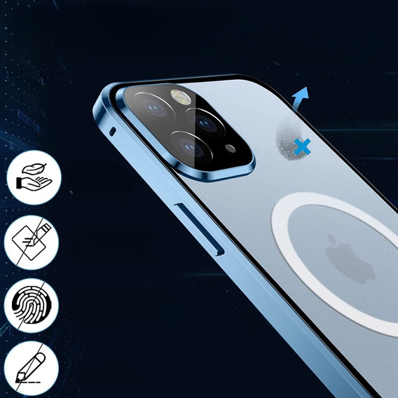 Магнітний чохол Dual Glass MagSafe для iPhone 13 Pro, м'яти