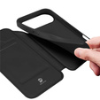 Чехол Dux Ducis для iPhone Air, Skin Pro, с клапаном, со слотом для карт, черный