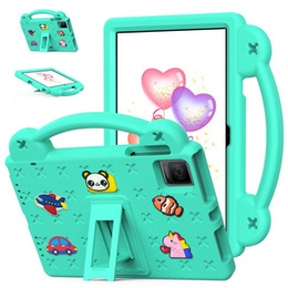 Детский чехол для T Tablet 5G, Cute Patterns, с подставкой, зелёный
