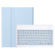 Чохол + клавіатура iPad 10.2" 2021/2020/2019 (9/8/7 gen.) / Air 10.5" 2019 (3 gen.), Leather Pen Slot, світло-блакитний