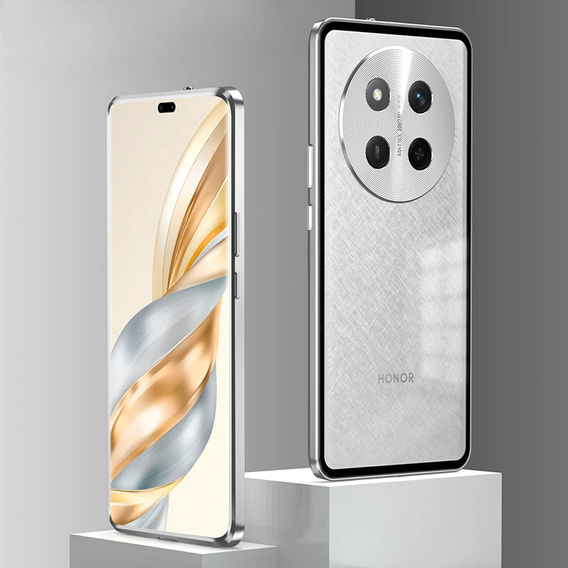 Чехол для Honor Magic 7 Lite, Frame Case, серебряный