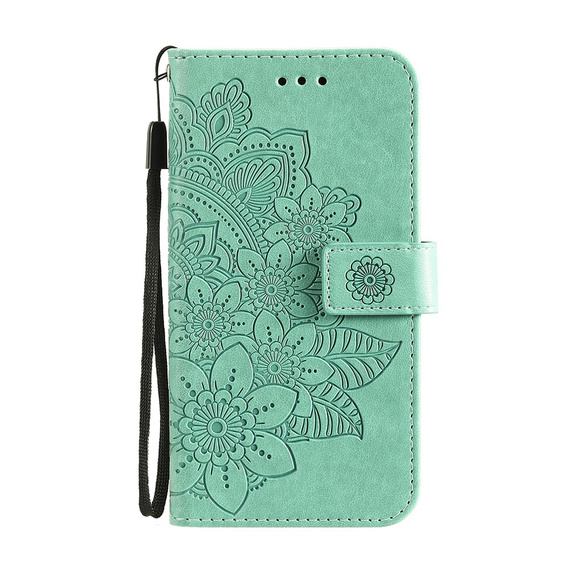 Откидной чехол для Oppo Reno5 Z / A94 / A95 5G, Mandala, зелёный