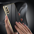 Чохол для Samsung Galaxy S23, Magnetic Dual Glass, золотий