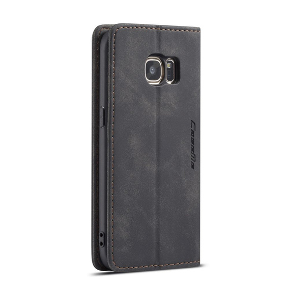 Чехол CASEME для Samsung Galaxy S7, Leather Wallet Case, чёрный