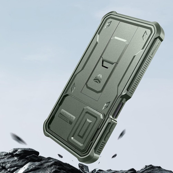 Бронированный чехол для Samsung Galaxy A15, Dexnor Full Body (Two Frames), зелёный