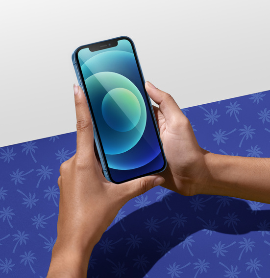 Закаленное стекло Diamond Palm для iPhone 12/12 Pro