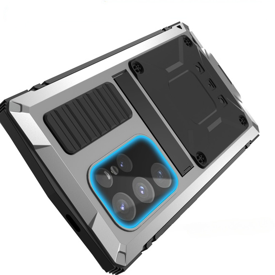 Бронированный чехол для Samsung Galaxy S25 Ultra, R-JUST, серебряный