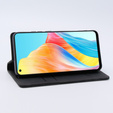 Чехол для Oppo A78 4G, ERBORD Vintage, бумажник с клапаном, чёрный