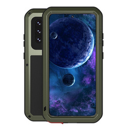 Чoхол Love Mei до Samsung Galaxy A52/A52s, armored with glass, зелений