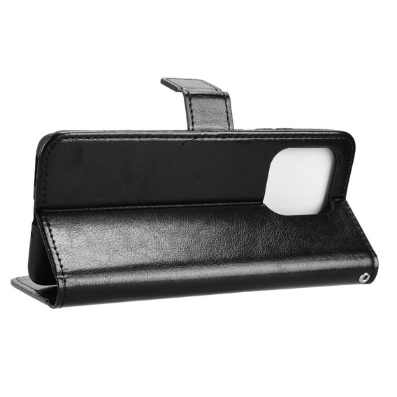 Футляр з клапаном для Motorola Edge 60 / 60 Fusion, Crazy Horse Wallet, чорний