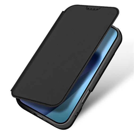 Чехол Dux Ducis для iPhone 17, Skin Pro, с клапаном, со слотом для карт, черный