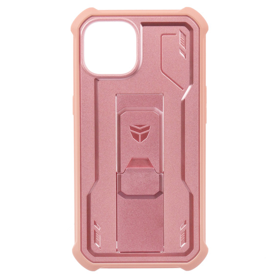 Бронированный чехол для iPhone 13 / 14, Dexnor Full Body, розовый rose gold
