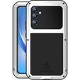 Чехол Love Mei до Samsung Galaxy A34 5G, armored with glass, серебряный