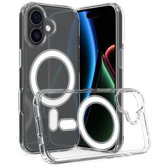 Чохол для iPhone 17, для MagSafe, прозорий