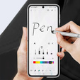 Чехол GKK Ring Holder + Pen до Samsung Galaxy Z Flip3 5G, Black