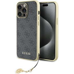 Чехол Guess 4G Charms с подвеской для iPhone 15 Pro
