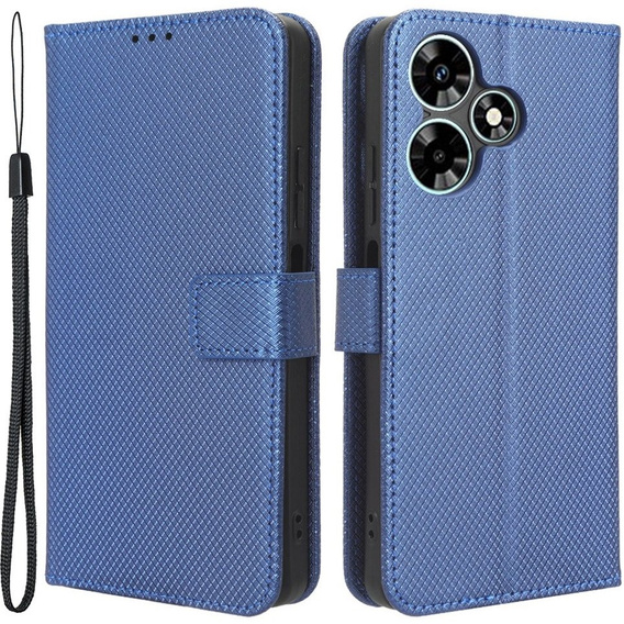 Откидной чехол для Infinix Hot 30i, Wallet Smart Magnet, синий