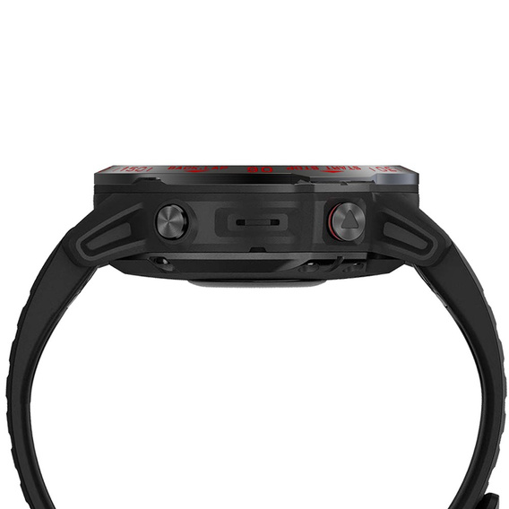 Накладка на безель для Garmin Fenix 6 / 6 Pro / 6 Sapphire,  Black/Red