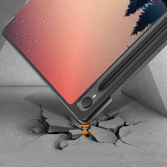 Чехол до Samsung Galaxy Tab S9, Smartcase Hybrid Pen Slot, night