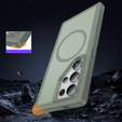 Чехол с рамкой для Samsung Galaxy S24 Ultra, для MagSafe, зелёный