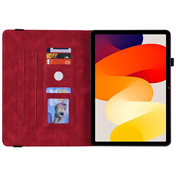 Чохол для Xiaomi Redmi Pad SE 11", Метелики, червоний