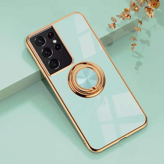Чoхол до Samsung Galaxy S22 Ultra, Electro Ring, м'ятний 