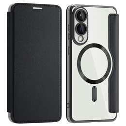 Откидной чехол для Samsung Galaxy S25 Edge, RFID Wallet MagSafe CamShield, чёрный