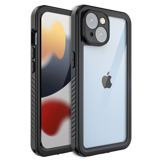 Водонепроницаемый чехол IP68 для iPhone 15, Redpepper, чёрный