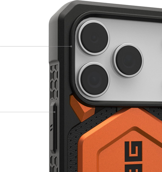 Чохол Urban Armor Gear для iPhone 17 Pro Max, Monarch Pro MagSafe, помаранчевий