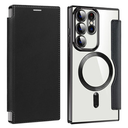 Откидной чехол для Samsung Galaxy S23 Ultra, RFID Wallet MagSafe CamShield, чёрный