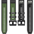 Силиконовый ремешок для Garmin Fenix 5/6/7 Forerunner 945/935, Green / Black