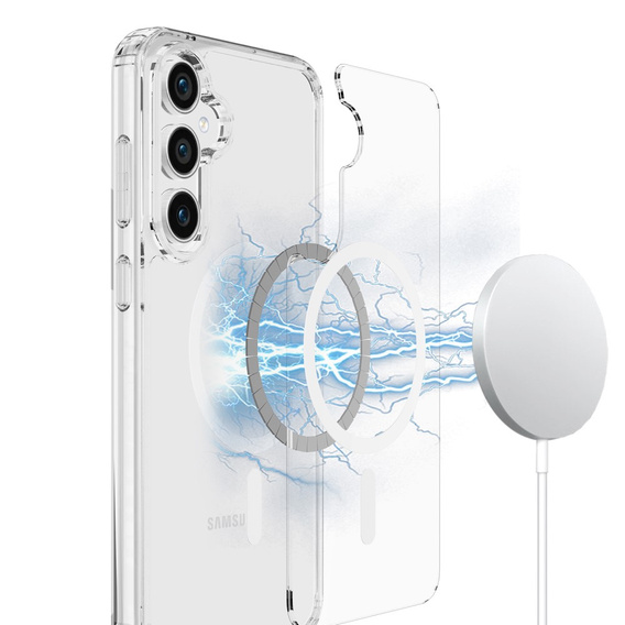 Чехол для Samsung Galaxy S23 FE, для MagSafe, Hybrid Case, прозрачный