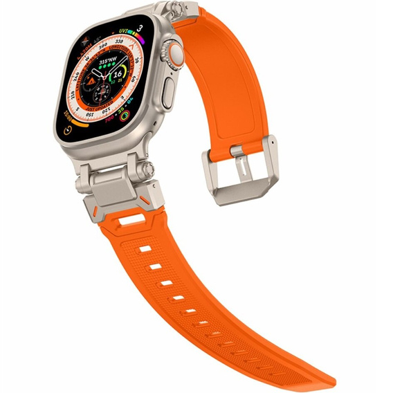 Ремешок ERBORD ProTech для Apple Watch 1/2/3/4/5/6/7/8/9/SE/Ultra/Ultra 2 42/44/45/49MM, оранжевая
