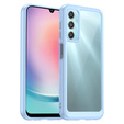 Чехол до Samsung Galaxy A25 5G, Fusion Hybrid, прозрачный / синий + 9H стекло