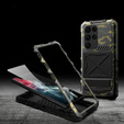 Бронированный чехол для Samsung Galaxy S24 Ultra Military Kickstand, зелёный