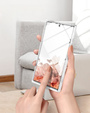 Чехол до Samsung Galaxy S22 Ultra, Suritch Full Body Marble, белый