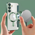 Чохол-книжка для Samsung Galaxy S24 FE, RFID Wallet MagSafe CamShield, зелений