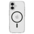 Spigen Ultra Hybrid MagSafe чохол для iPhone 17, прозорий/графітовий