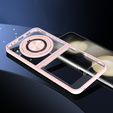 Чохол для Samsung Galaxy Z Flip7 FE / Z Flip6, Corners Dropproof, для MagSafe, прозорий / рожевий