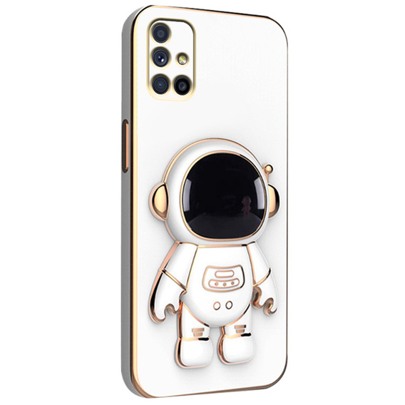 Чехол до Samsung Galaxy M51, Astronaut, белый