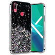 Чехол до Huawei Y7 2019, Glittery, чёрный