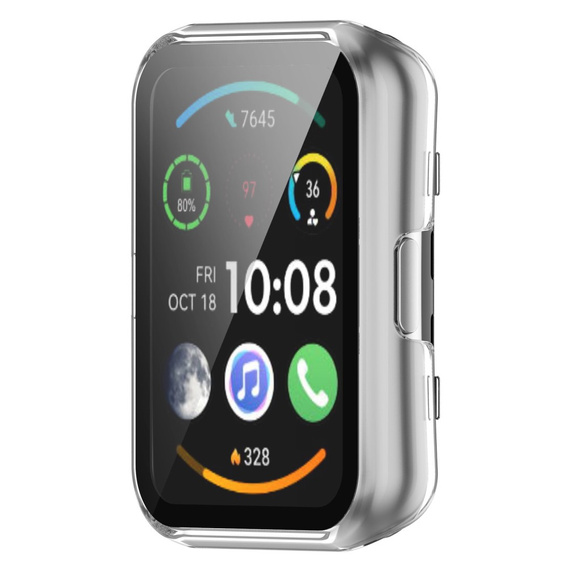 Чехол 2 в 1 + закаленное стекло для Huawei Watch Fit / Fit SE, прозрачный