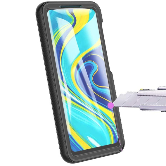Чoхол Shockproof до Xiaomi Redmi Note 9S / 9 Pro, із захисним екраном, м'яти