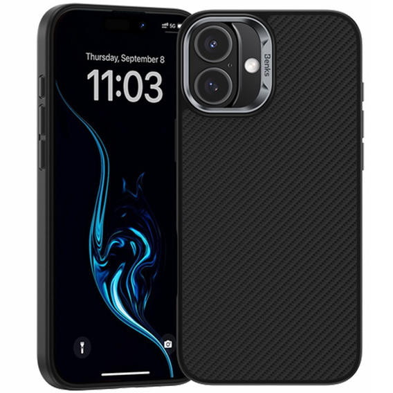 Чехол BENKS Kevlar Armor PRO с MagSafe для iPhone 16
