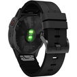 Кожаный ремешок для часов Garmin Fenix 5/6/6 Pro / 7 / Forerunner 935/945 (22mm), Black
