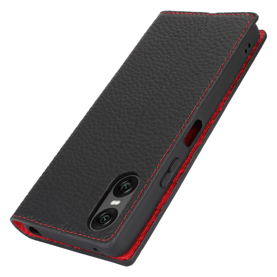 Кожаный чехол для Sony Xperia 10 VI, ERBORD Grain Leather, чёрный